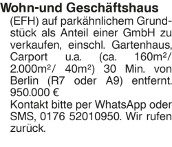 Vorschaubild der Anzeige, (Id: 1962346)