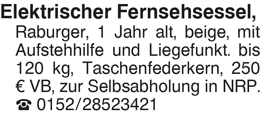 Vorschaubild der Anzeige, (Id: 2008811)