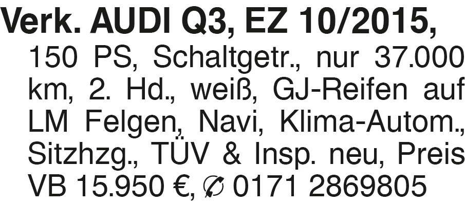 Vorschaubild der Anzeige, (Id: 2016993)