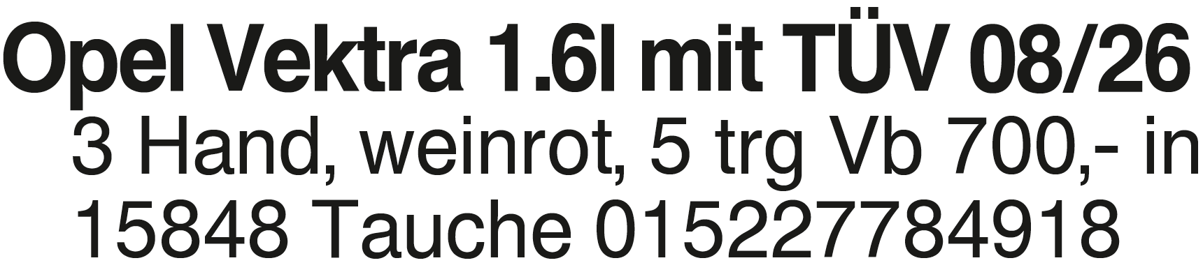 Vorschaubild der Anzeige, (Id: 2018538)