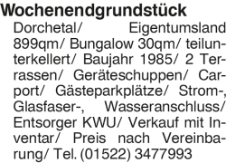 Vorschaubild der Anzeige, (Id: 2035406)