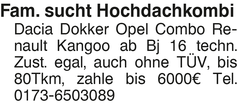 Vorschaubild der Anzeige, (Id: 1972653)