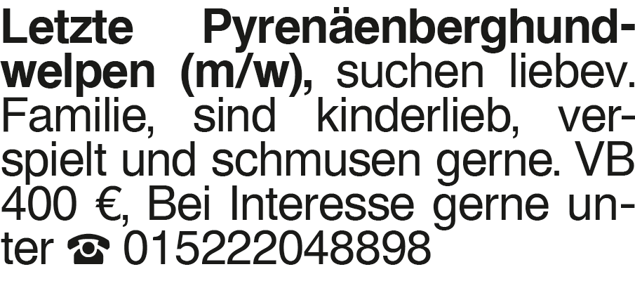 Vorschaubild der Anzeige, (Id: 1976684)
