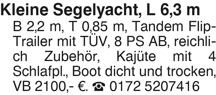 Vorschaubild der Anzeige, (Id: 2033591)