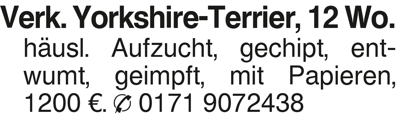 Vorschaubild der Anzeige, (Id: 2037235)