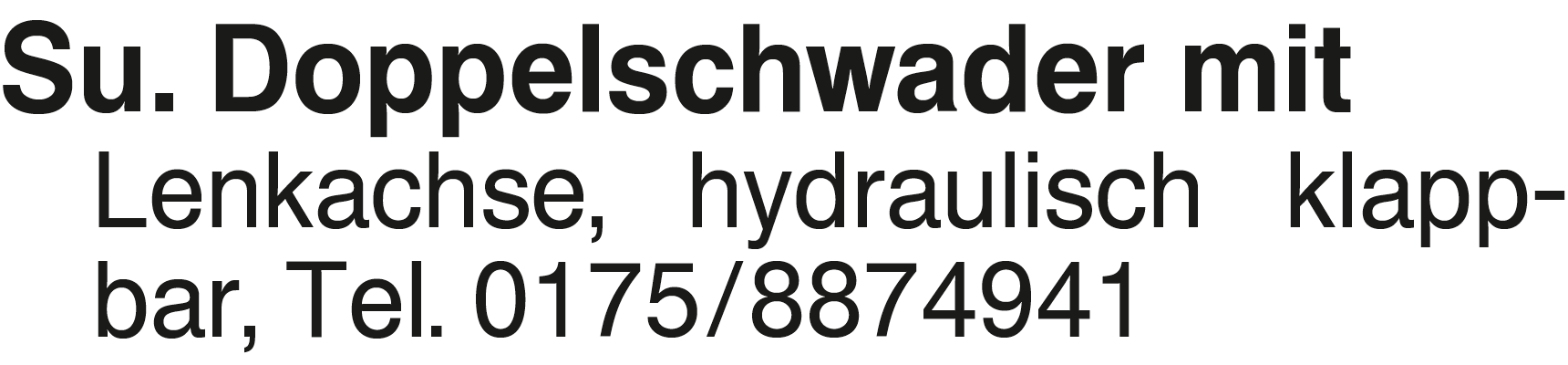 Vorschaubild der Anzeige, (Id: 2047166)