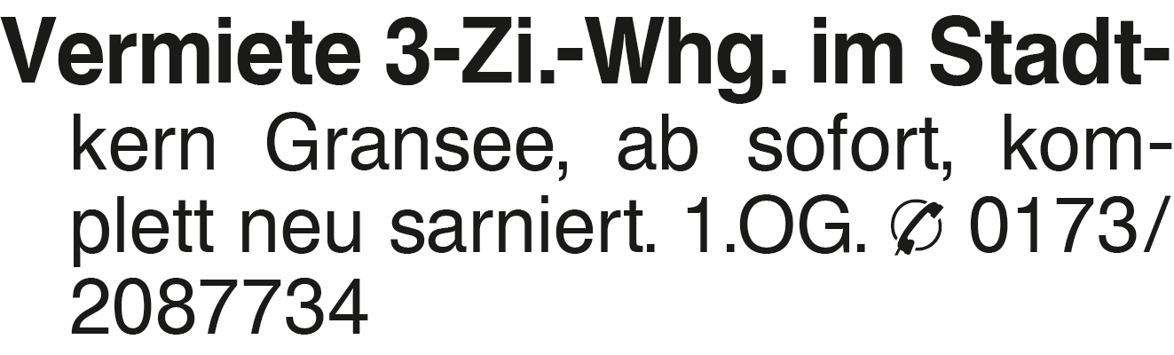 Vorschaubild der Anzeige, (Id: 2059522)