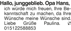 Vorschaubild der Anzeige, (Id: 2059621)