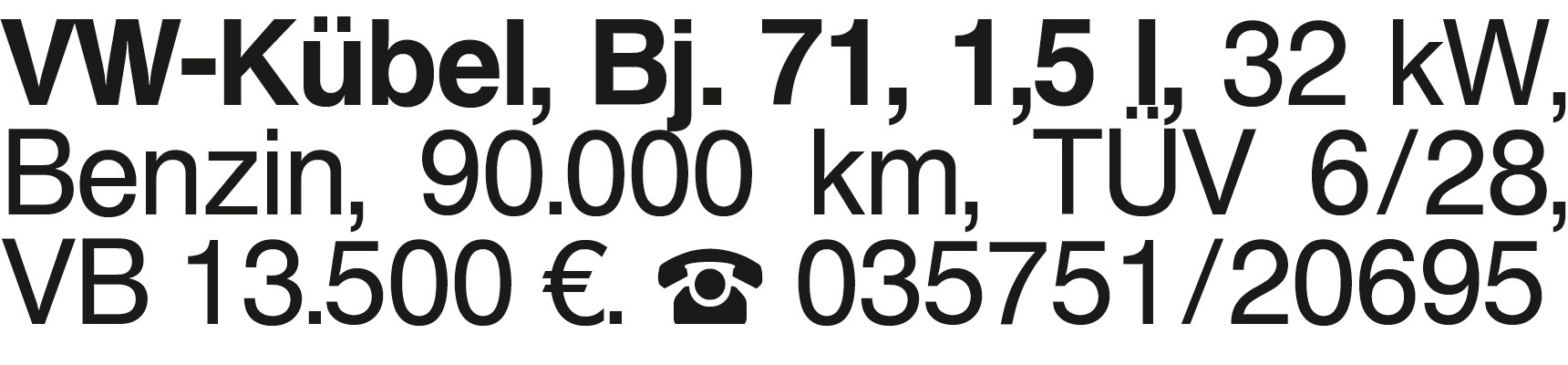 Vorschaubild der Anzeige, (Id: 2067775)