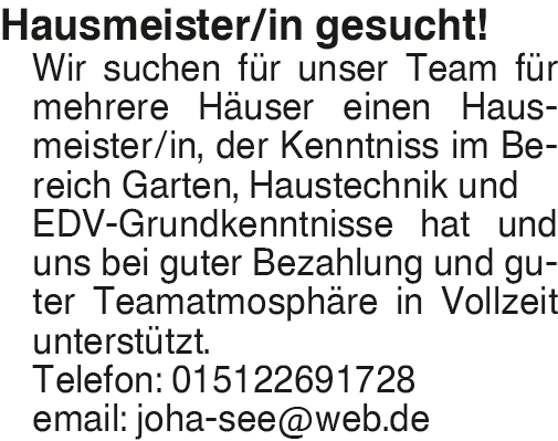 Vorschaubild der Anzeige, (Id: 2086385)