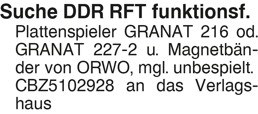 Vorschaubild der Anzeige, (Id: 2084797)