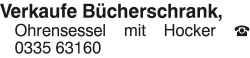 Vorschaubild der Anzeige, (Id: 2084698)